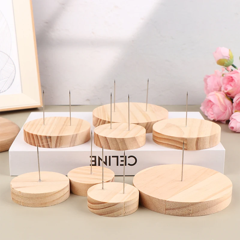 5Cm/6Cm/8Cm/10Cm Ronde Houten Displaystandaard Houder Haak Stands Rack Ondersteuning Opslag Base Diy Model Figuur Action Supprt Base