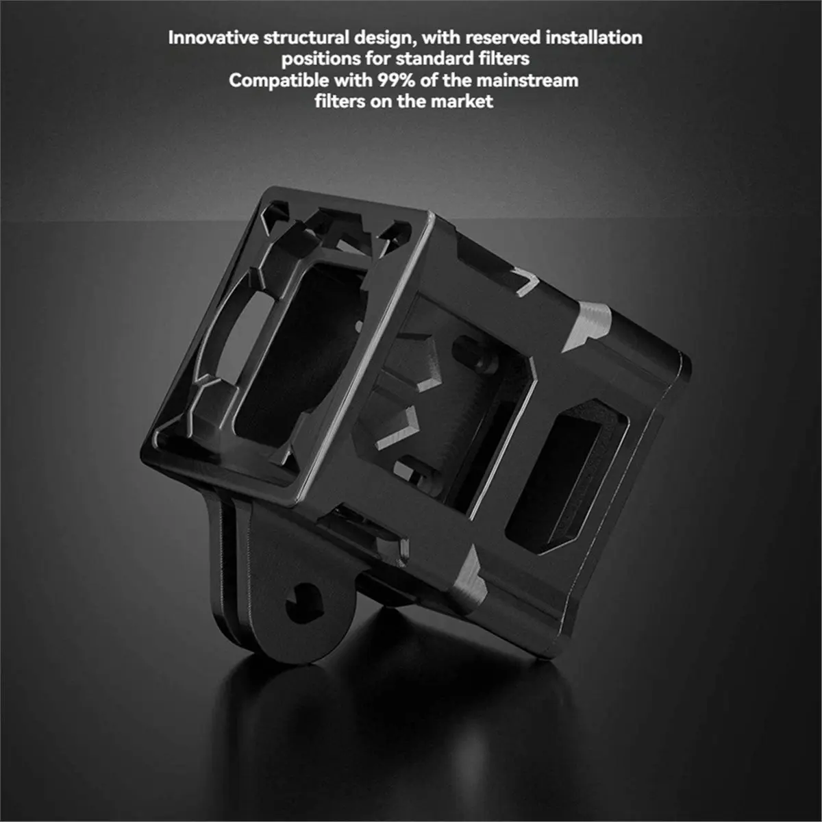AU47-For DJI O4 Pro Camera Mount Aluminum Alloy Heat Sink PETG 3D Printed Modified Parts