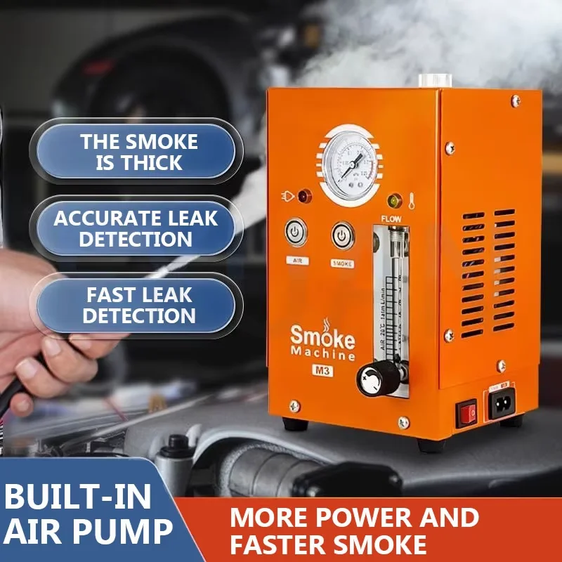 Automotive Smoke Leak Tester EVAP Smoke Machine Car Leak Detector Engine Intake Exhaust Vacuum Leak Detection Tool for Auto Repa