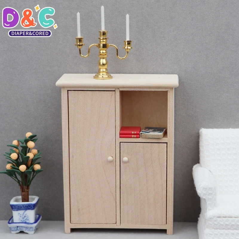 

1:12 Dollhouse Simulation Cupboard Cabinet Model Dollhouse Miniature Furniture Decoration Dolls House Home Accessories