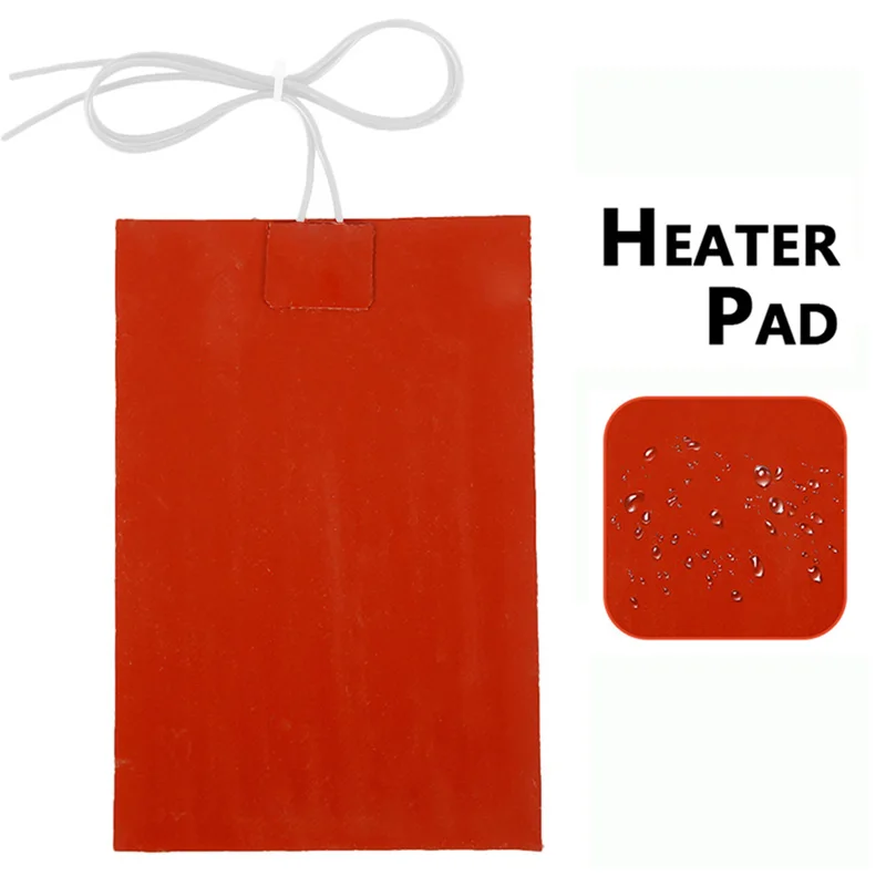 Universal Silicone Heating Pad 5V 12V 24V 220V Car Fuel Engine Heater Oil Tank Warming Tool Flexible Waterproof Heated Plate