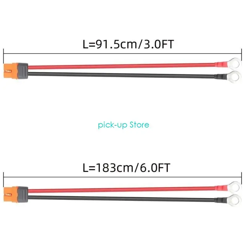 Q5WA XT60IF 암 플러그에 O 타입 터미널 구리 코 클립 와이어 태양열 충전