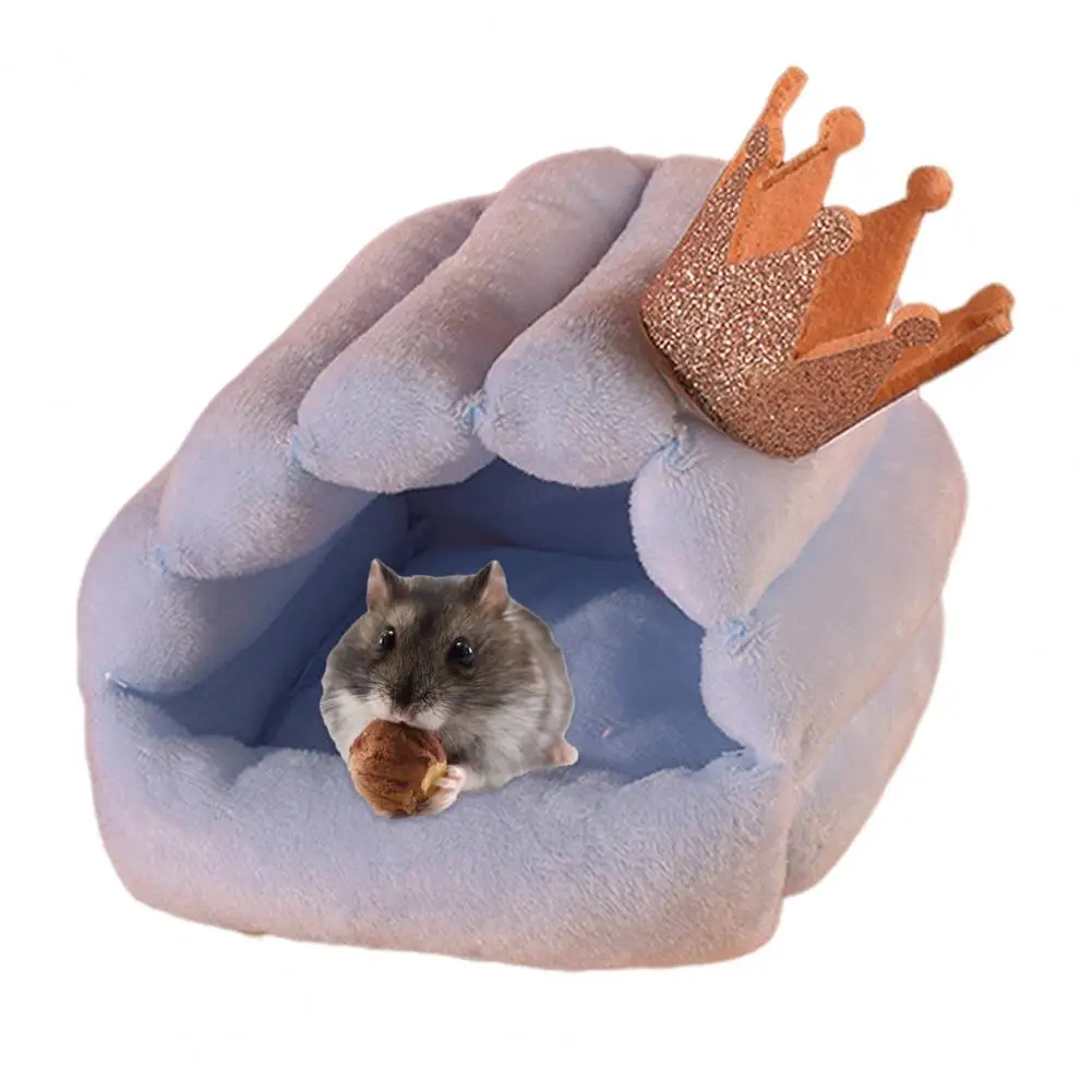 Squirrel Nesting Spot Cozy Half-pack Small Crown Design Rebound Non-deformation Nest for Hamsters Squirrels Parrots Hamster Nest