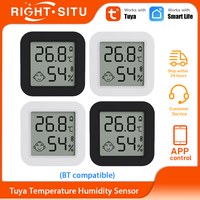 Smart Mini Thermometer Hygrometer Temperature Humidity Sensor LCD Digital Display Compatible with Bluetooth APP Remote Control