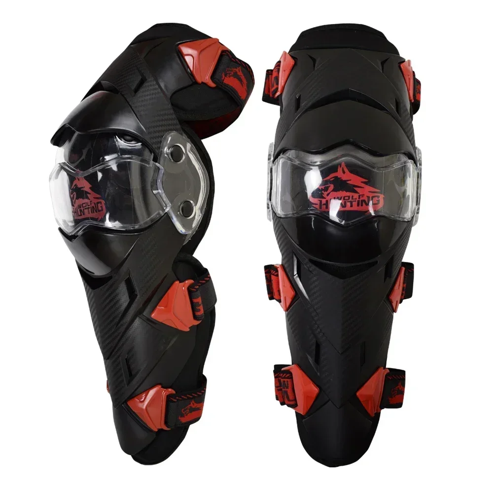 JXT Wolf teenager kids Off-road knee pad knee brace motorcycle BMX bicycle riding protective gear black and red knee support