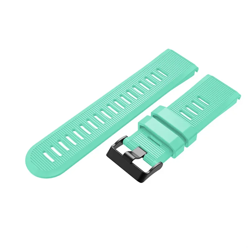 26 مللي متر QuickFit حزام الساعات ل Garmin Quaitx 3/ل Garmin Fenix 8 51 مللي متر سيليكون حزام معصمه مع مشبك أسود