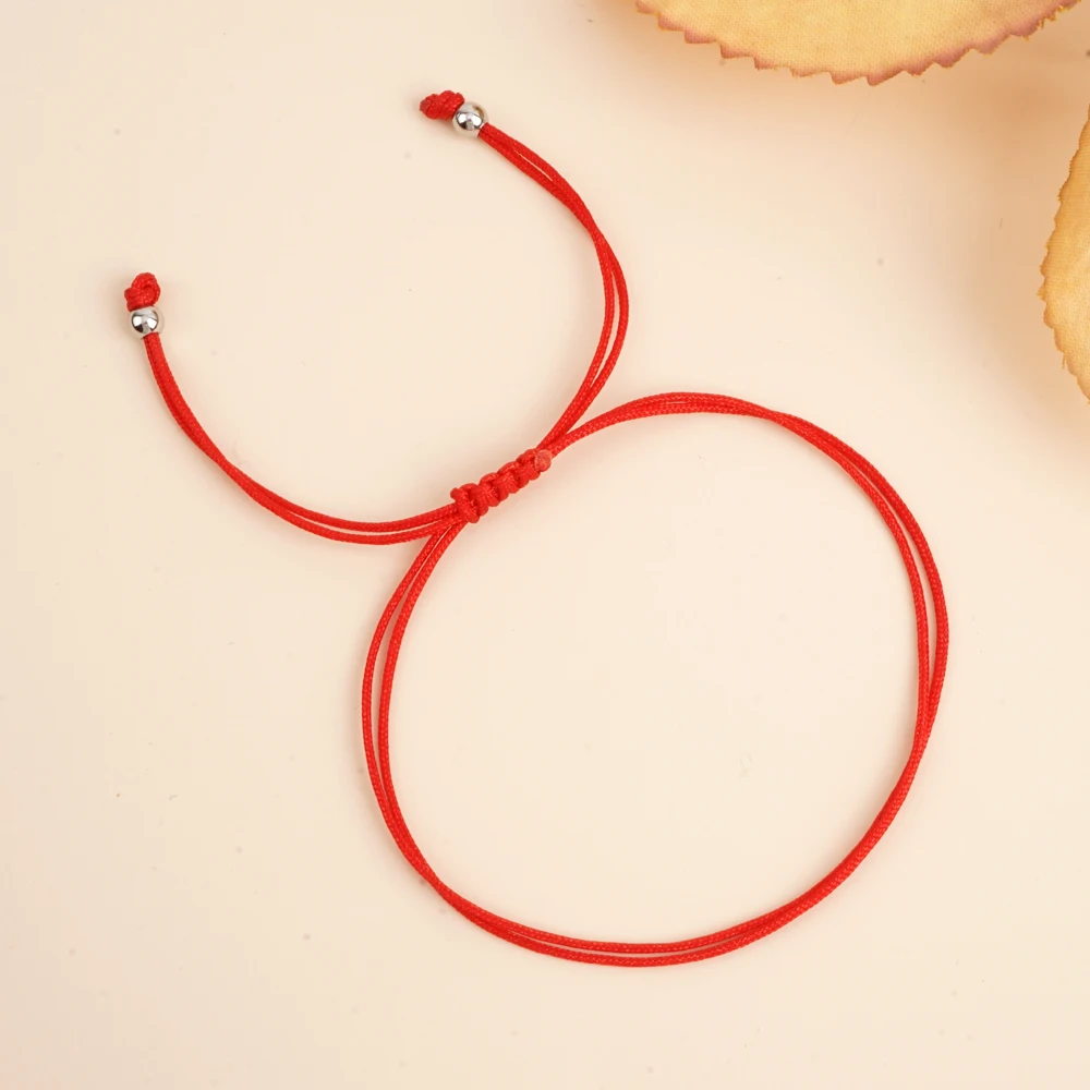 Handmade Boho Red Rope Healing Luck Bracelet