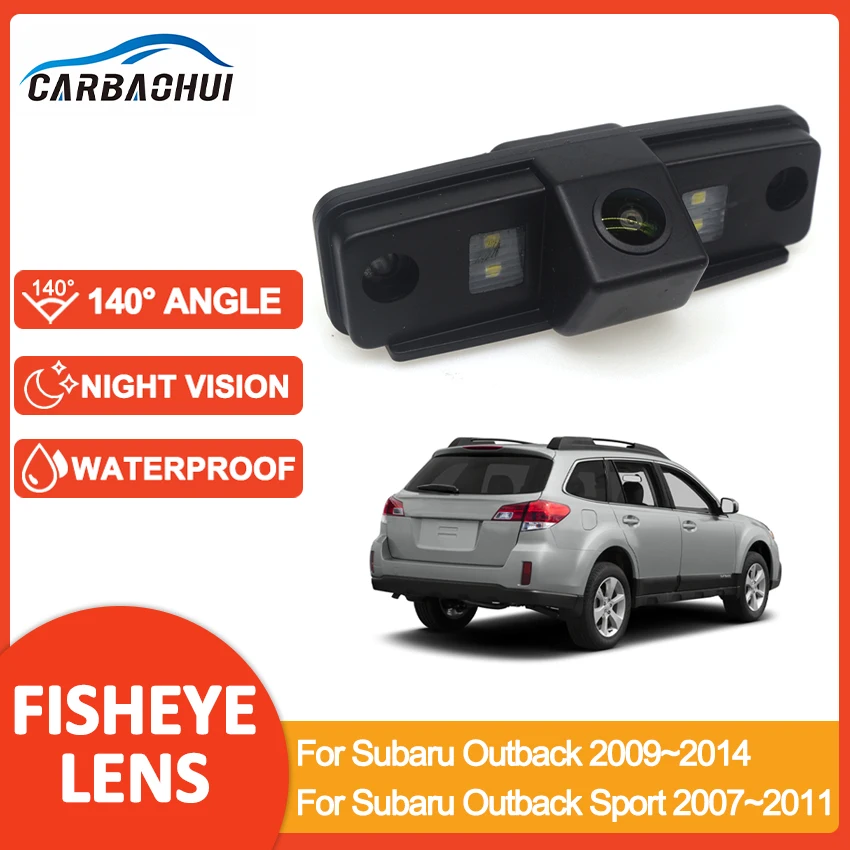 HD 1080P Fisheye Rear View Camera Car Parking Accessories For Subaru Outback 2009~2014 For Subaru Outback Sport 2007~2011