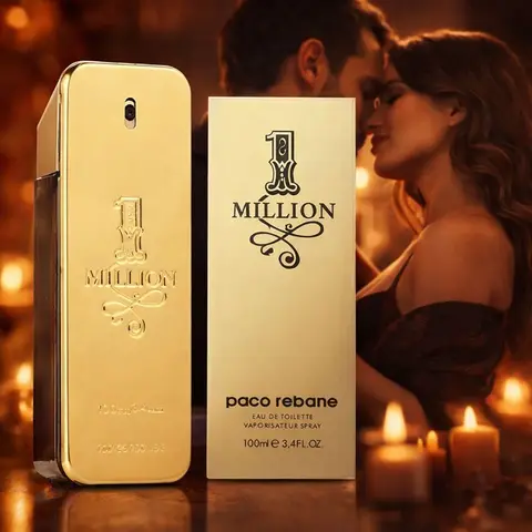 Paco Rabanne 1 Million Eau de Toilette para Hombre 100ml 3.4oz, Fragancia Amaderada y Especiada de Larga Duración, Spray de Colonia, Regalo para Él