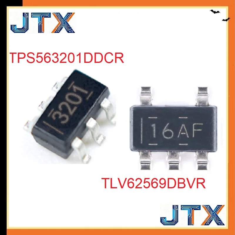 50PCS/LOT TPS563201DDCR 3201 TLV62569DBVR 16AF SOT-23 DC-DC power chip