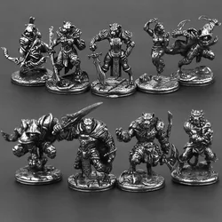White Copper Tigers Warriors Miniatures Figurines Animals Soliders Models Desktop Ornaments Decorations Games Toys Accessories