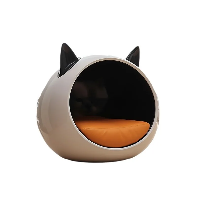 2024 New high quality light luxury cat dog house four seasons 3D print pet cat house