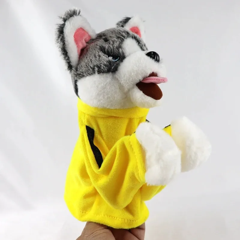 Husky Boxing Dog Plush Toy Doll Will Make Sound Hand Puppet