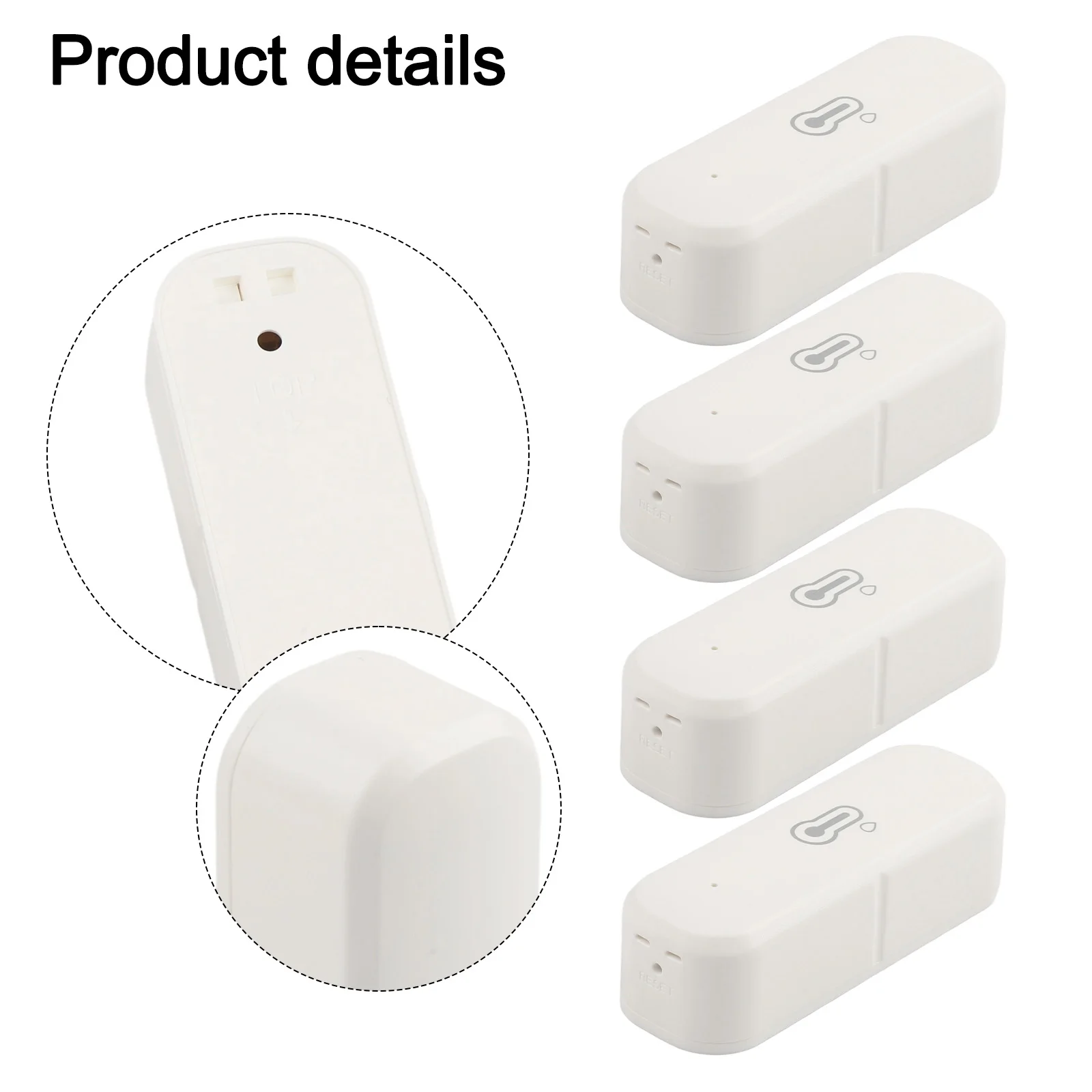 

Беспроводной комплект для внутреннего мониторинга (4 шт.) для датчиков температуры и влажности Zigbee с обновлением данных в реальном времени и отображением трендов