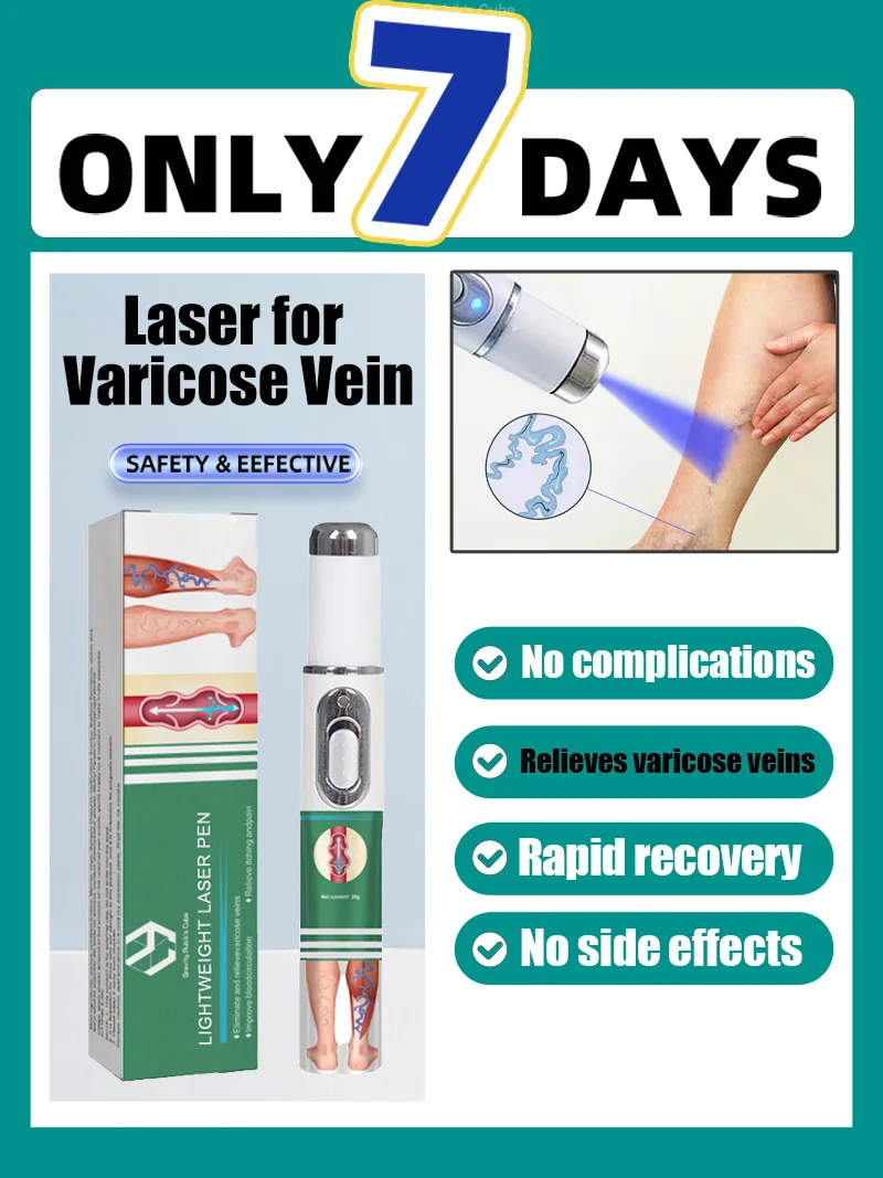 قلم الضوء الأزرق يوفر الدوالي والساقين العنكبوتية خلال 7 أيام