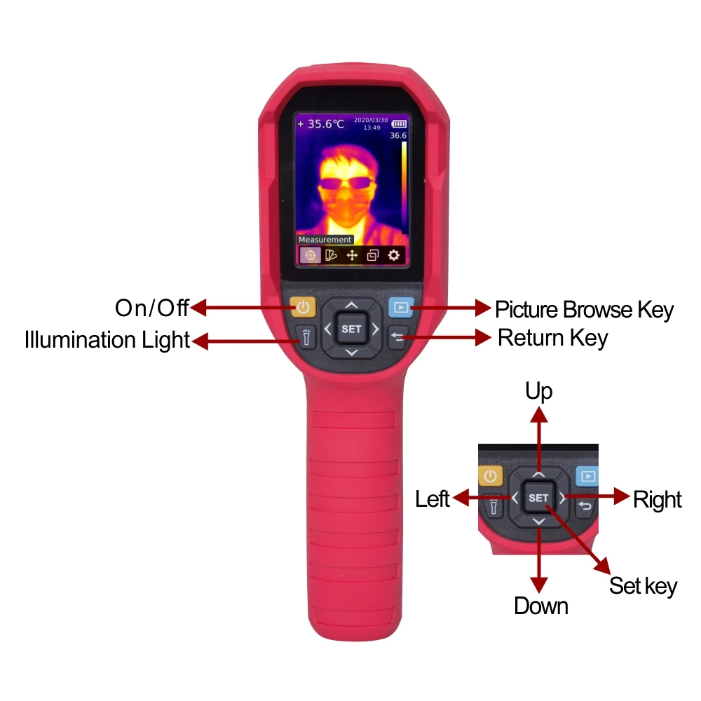 

Hot Sale Handheld Scanner Real-time Image Temperature Detection with PC Software Analysis Type-C USB Thermal Imaging