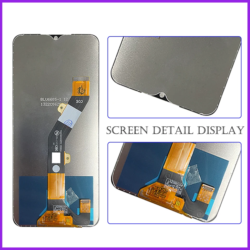 6.6 inch Original For ZTE Blade A34 LCD Display Screen Touch Panle