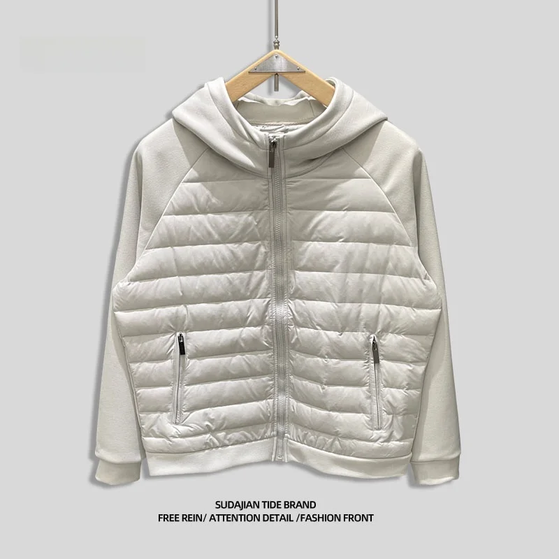 

Warm Casual Men's Cotton Jacket 2025 Winter Loose Fit Hooded Polyester Zipper Closure Long Sleeve Youth Fashion