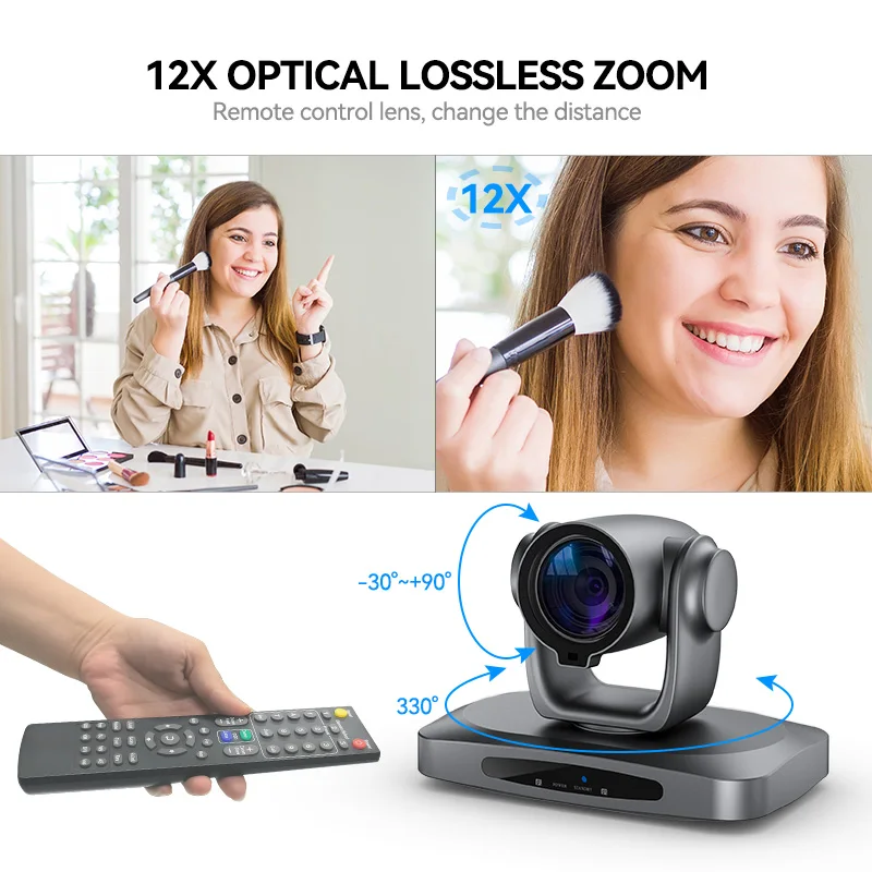 12x Zoom Church Audio Video Conferencing Camera Live Streaming 4K Video Conference Camera