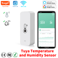 Tuya Zigbee WiFi Temperature And Humidity Sensor APP Remote Monitor For Smart Home var SmartLife WorkWith Alexa Google Assistant