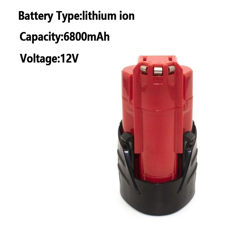 Pro 12V baterii Milwaukee 5,2Ah kompatibilní s Milwaukee M12 XC 48-11-2410 48-11-2420 48-11-2411 12V akumulátorové nářadí - náhled 2