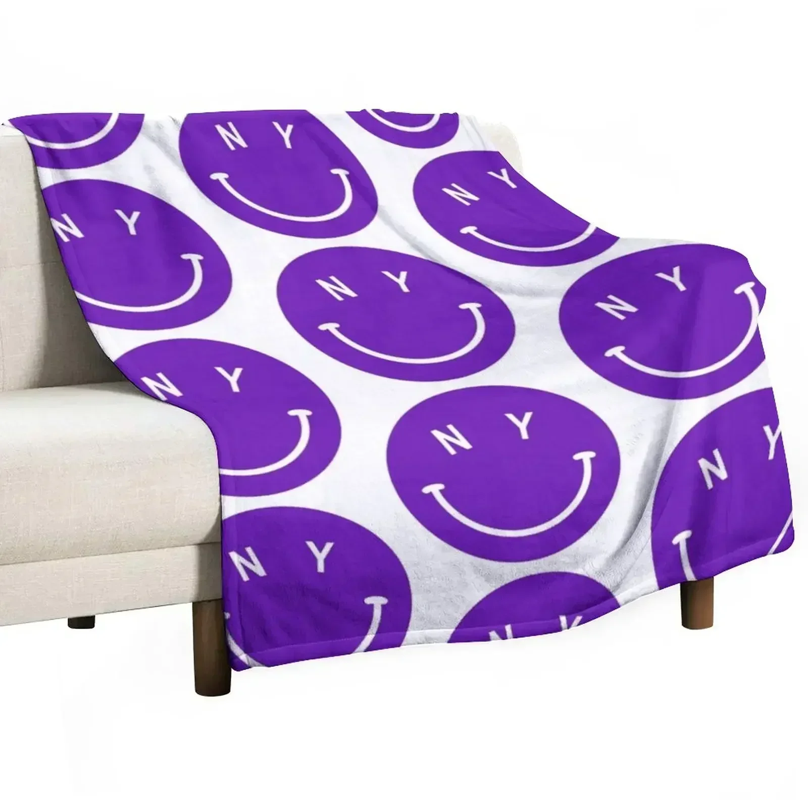 

NYU Happy Throw Blanket Long Lasting Soft Plush Blanket for Daily Use