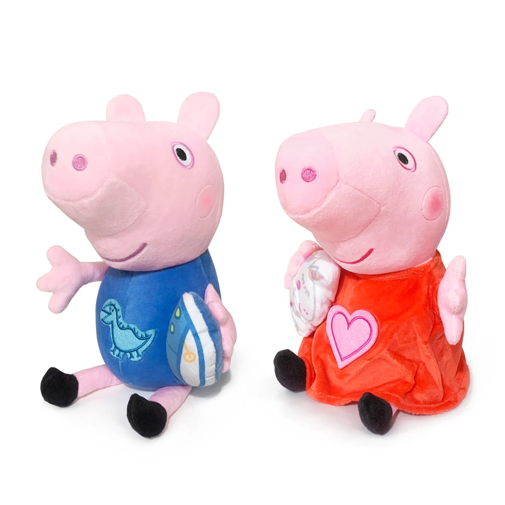 30 CM Peppa Pig Plush Stuffed Doll Pig Father Mother Model Children's Toys Cartoon Anime Figure George Child Christmas Gifts To