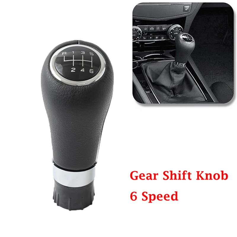 

6 Speed 14.5MM Manual Car Gear Shift Knob For Mercedes-Benz C-class (facelift) W203 2004-2007 Auto Transmission Lever Handle