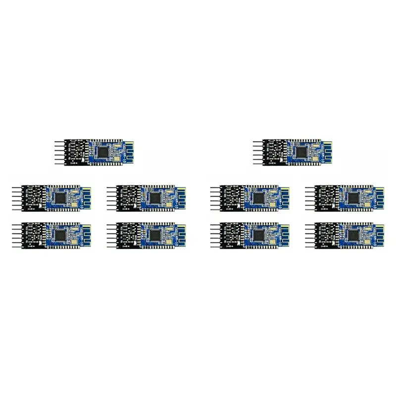 

Цифровой модуль Bluetooth 4.0 HM-10 [A51I] с 10-кратным усилением, прозрачным последовательным портом и преобразователем логических уровней, беспроводной последовательный модуль