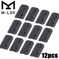 M-LOK MLOK Rail Cover Kit Hand Protector Installation Soft Rubber Keymod Rail Nylon Airsoft Subzero Hand Protector AR15 M4 M16