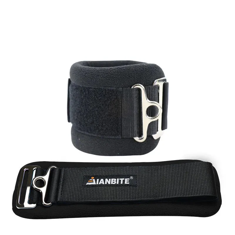 1Pcs Polar Fleece Soft Fitness Ankle Straps Adjustable D-Ring Foot Support Cuffs Gym Leg Strength Workouts Pulley With Buckle
