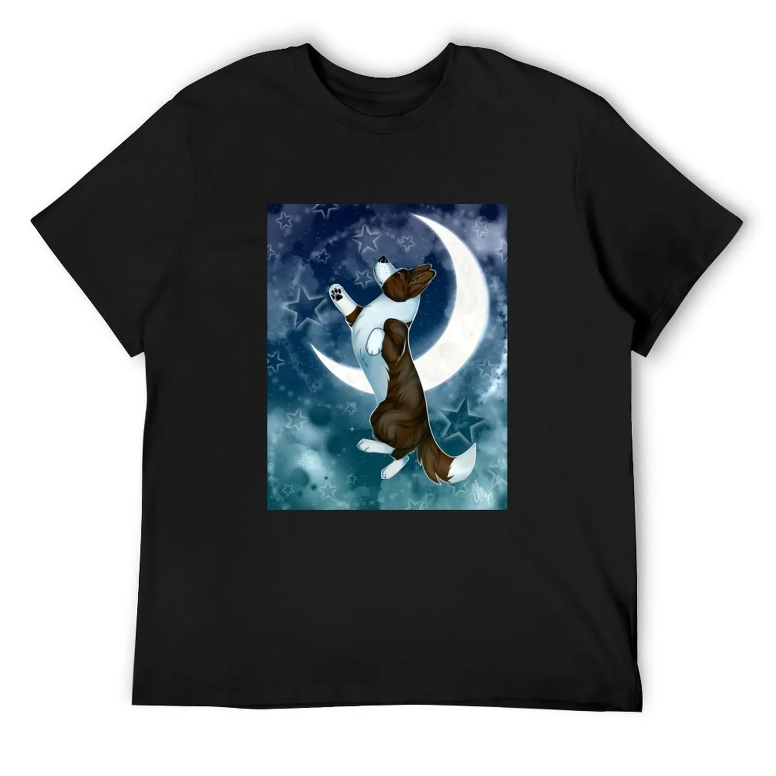 Reach For The Stars - Cardigan Welsh Corgi T-Shirt oversizeds shirts graphic tee anime anime figures mens graphic t-shirts anime