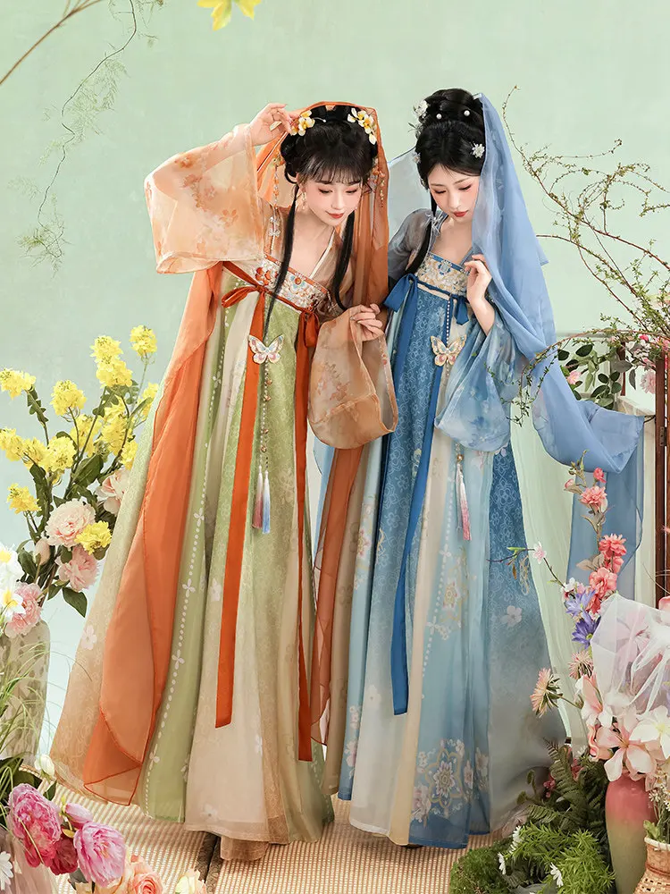 Hanfu Costume Chinese Traditional Woman Ancient Han Dynasty Dress Oriental Princess Dress Lady Elegance Tang Dynasty Dance Wear