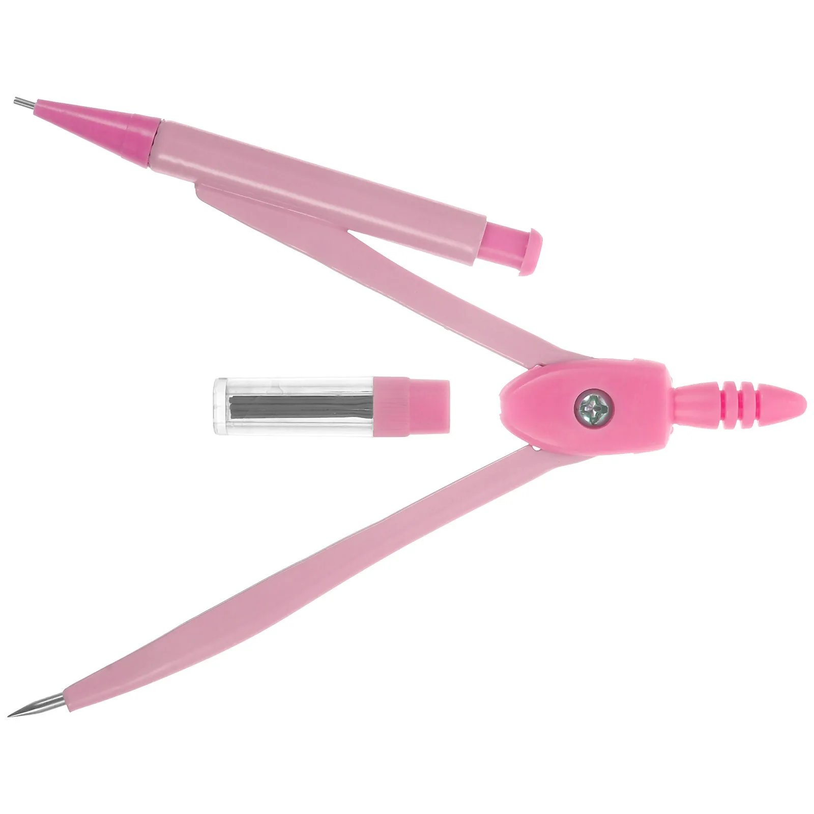 1Set Metal Precision Compasses Smooth Opening Drawing Tool for Math Students Teachers School Homework Stationery