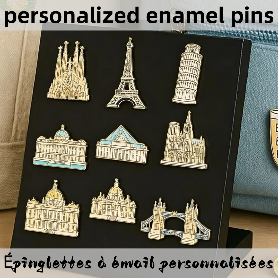 Custom China Manufacturers Metal Badge Lapel Pin for Caps Custom Hard Enamel Lapel Pins Gold Plated Soft Enamel Pin