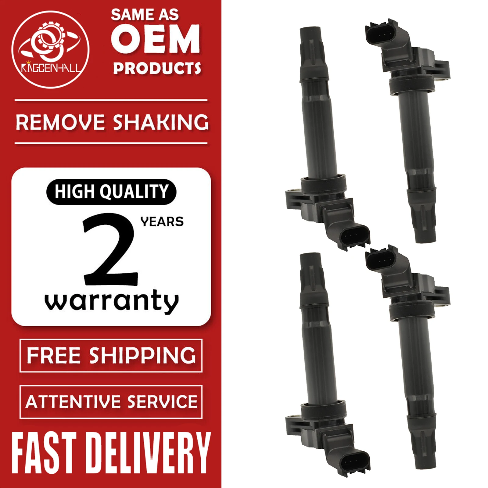 

9023781 96875090 High Performance Ignition Coil Compatible With Chevrolet Sail Aveo Sonic Cruze Buick Excelle 1.5L 2010-2017