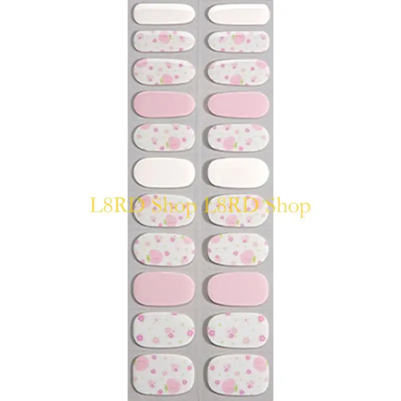 L8RD Gels Nails Wraps Semi Cured Gels Nails Strips Gels Halloween Nails Stickers