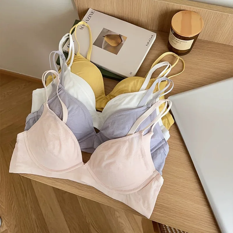 

Кружевное плотное трикотажное белье для женщин, дышащее, кружевное, против провисания, верхняя поддержка, бесшовный бюстгальтер