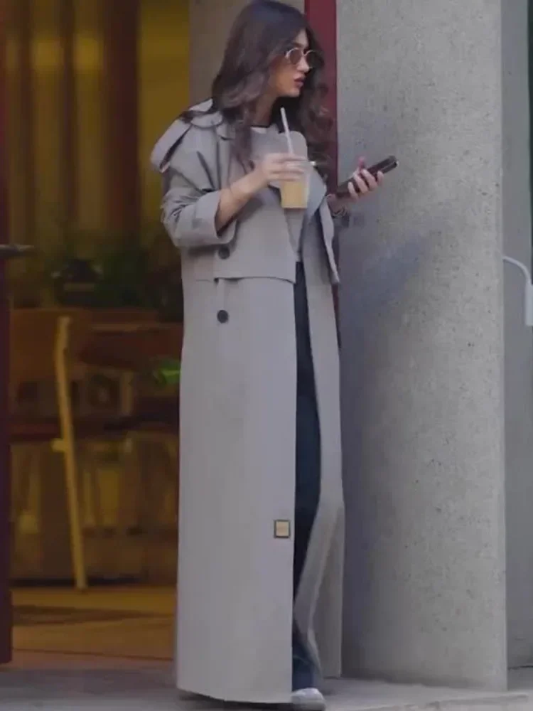 เสื้อคลุมอาบายะห์สำหรับผู้หญิงมุสลิม เสื้อโค้ทเทรนช์โค้ทสำหรับวันอีด สไตล์โมร็อกโก คาฟตับ เสื้อคลุมยาวสไตล์อังกฤษย้อนยุค เสื้อแจ็คเก็ตมอเตอร์ไซค์สไตล์ดูไบ เสื้อคลุมตัวยาวสำหรับรอมฎอน 2026