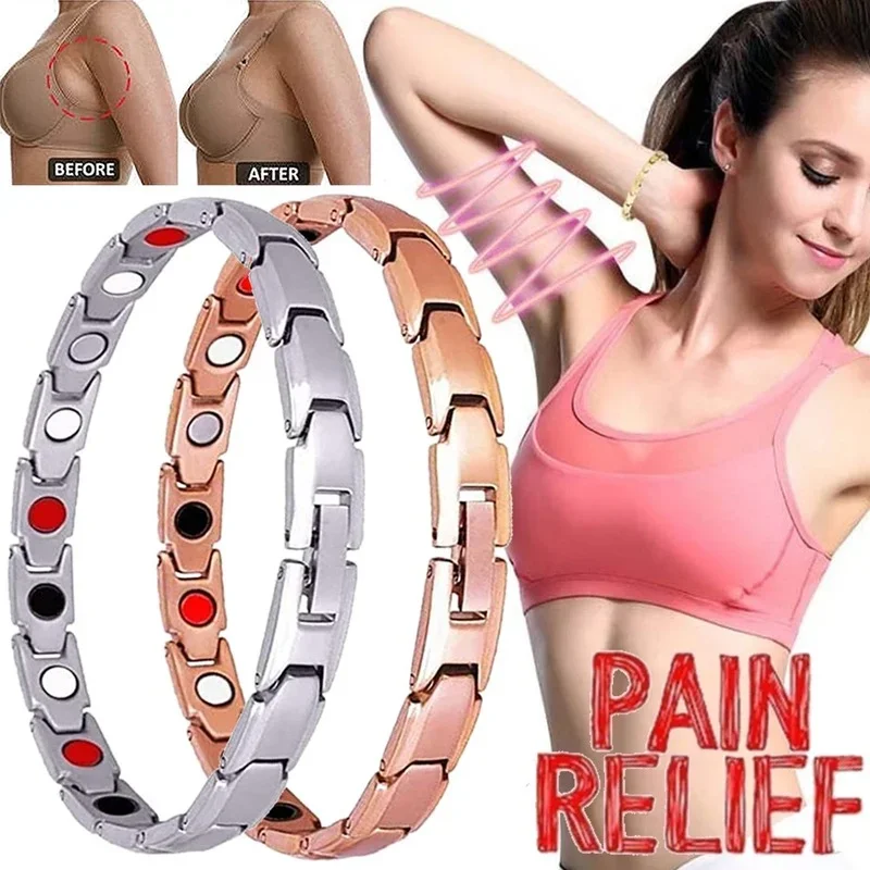 Health Care Magnetic Bracelet Weight Loss Anti Fatigue Therapy Bracelets for Men Women Arthritis Pain Relief Energy Jewelry Gift