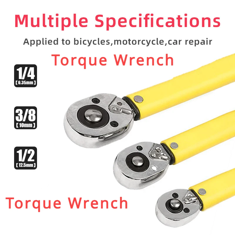 28-210N.m Torque Wrench 1/2 Precise Reversible Ratchet Torques Key Professional Bicycle Motorcycle Car Automotive Tool