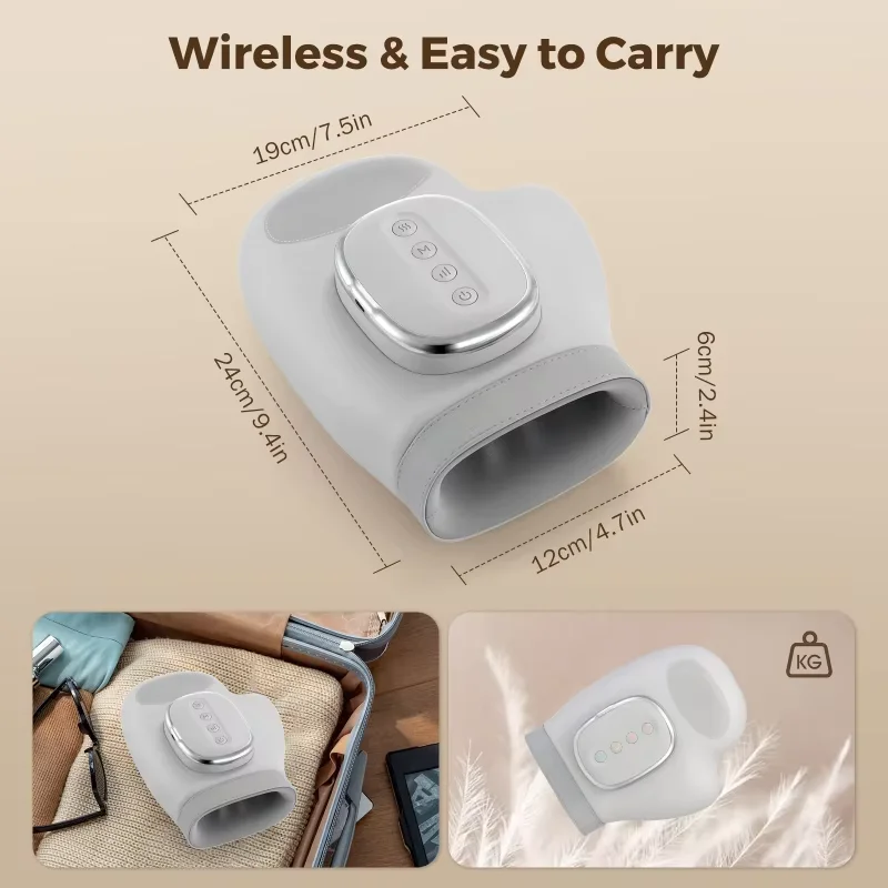 Multifunctional Hand Massager with Airbag Compression, Electric Vibration Glove for Finger Wrist Palm, Portable Gift
