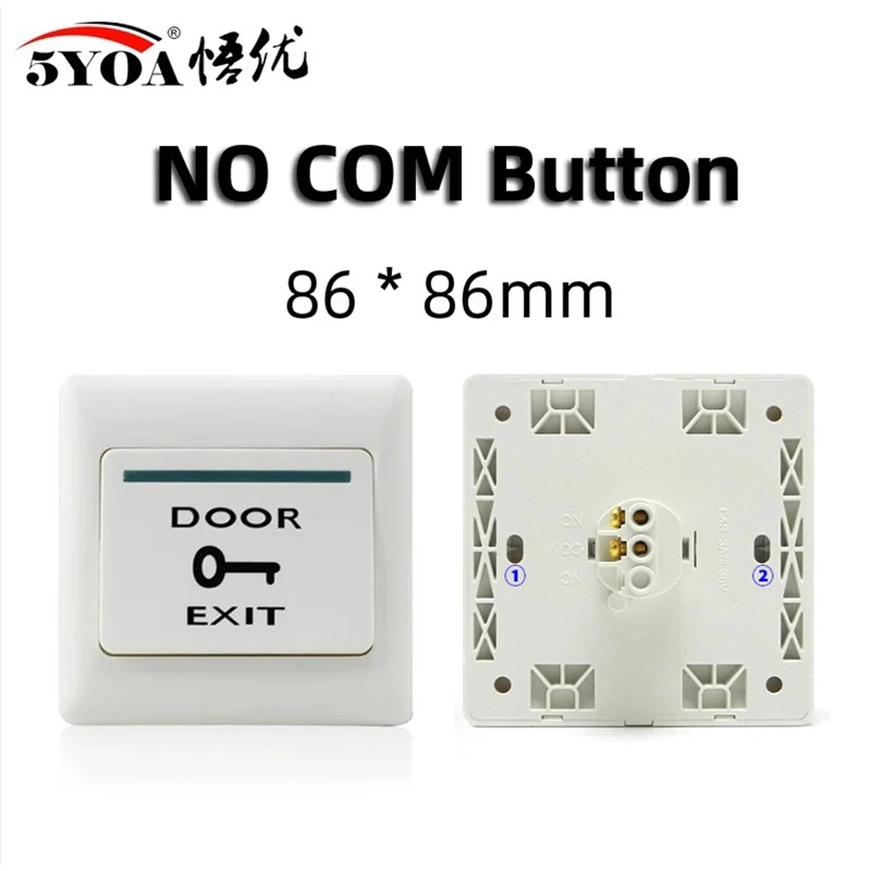 ドア出口プッシュボタンリリーススイッチオープナー NO COM NC LED ライトドアアクセス制御システムエントリーオープンタッチ