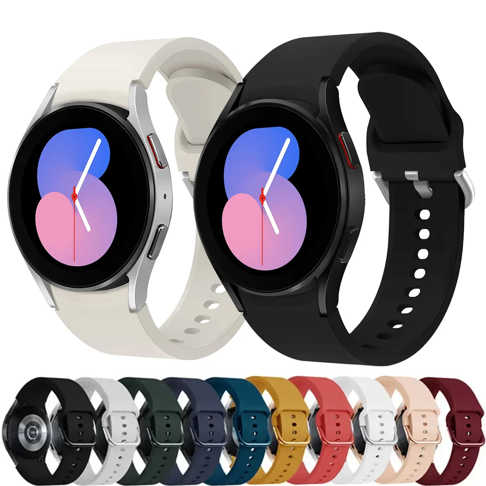 20mm Uhren armband für Samsung Galaxy Uhr 5/4 44mm 40mm Band Silikon Armband Galaxie Uhr 6 klassische 5 Pro 46mm 45mm 47mm 43mm