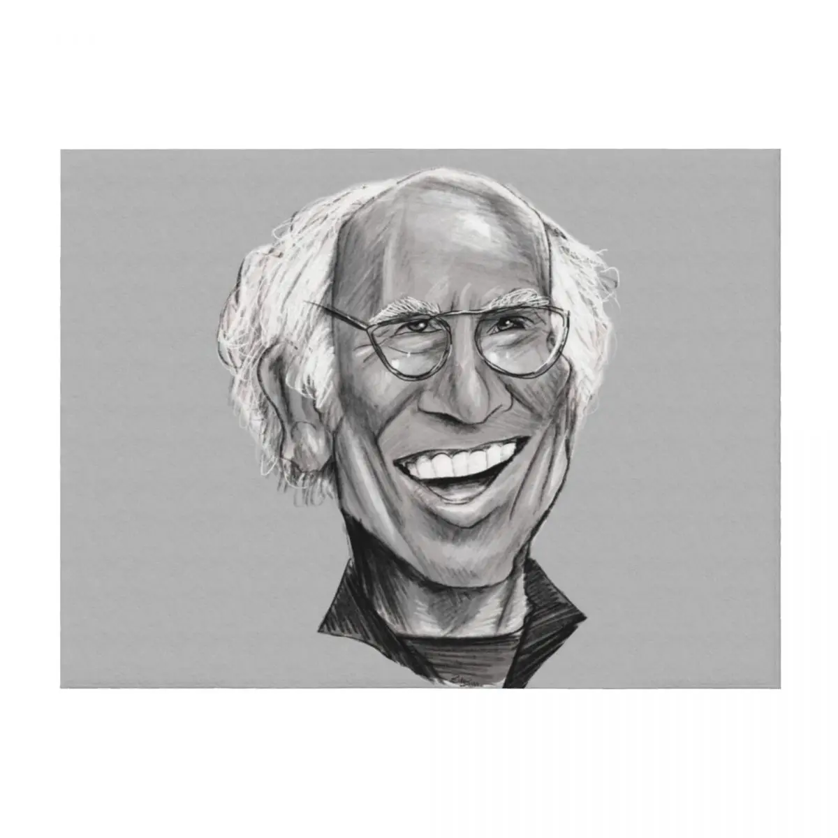 

Larry David Throw Blanket Bed linens Furrys Hairy Large Blankets