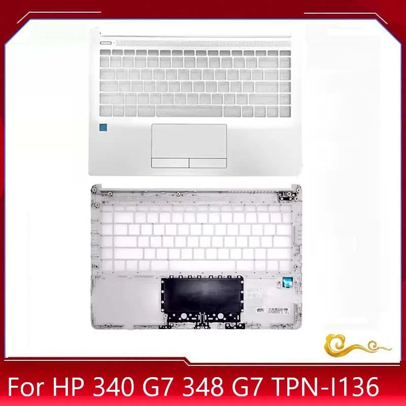 Novo/org para hp 340 g7 348 g7 TPN-I136 lcd capa traseira/moldura/dobradiça/capa superior/caixa inferior L56978-001 L81409-001, prata