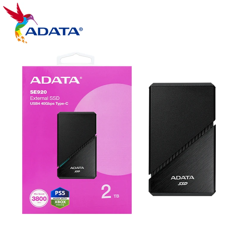 Imagem -05 - Adata-disco Rígido Externo Portátil de Estado Sólido Nvme Pssd Se920 1tb 2tb 4tb até 3800 mb s Usb 4.0 40gbps