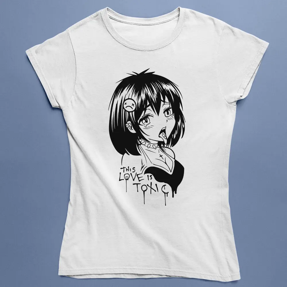 Hentai Anime Girl Graphic T-Shirt – Cute Expression - Men, Women, Kids Tee