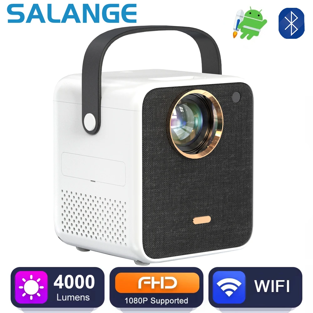 

Salange P350L Mini Projector Android Supported Full HD 1080P LED Video Beamer Wifi Home Theater Compatible with USB HDTV AV