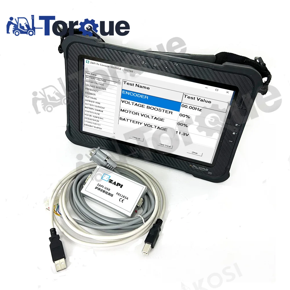 

for ZAPI programmer ZAPI F01183A kabel data ZAPI-USB alat diagnostik pengontrol listrik + Xplore Tablet